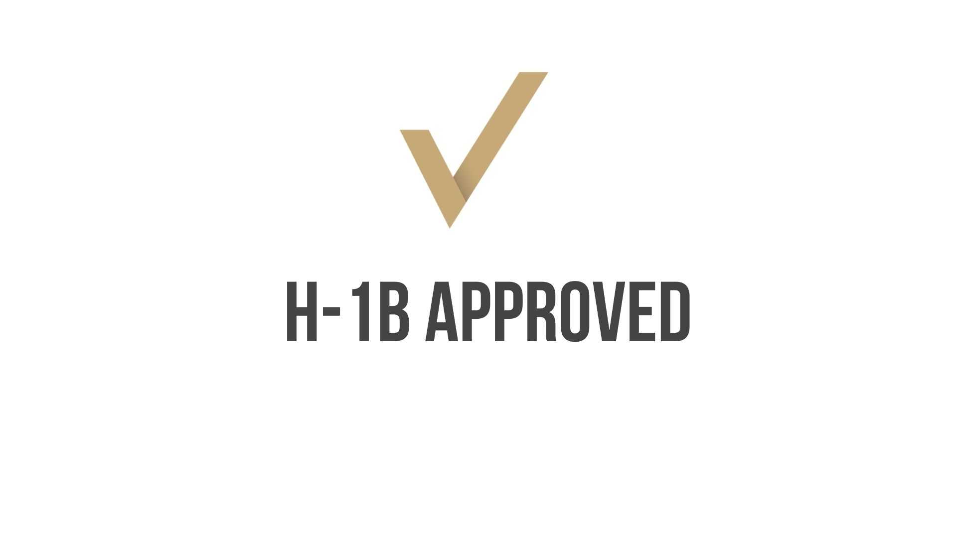 H-1B Approval for Portfolio Manager