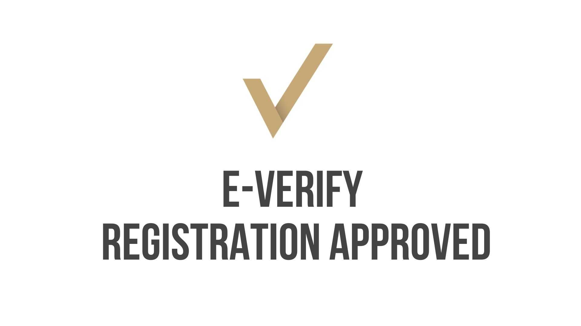 E-Verify Registration Approved